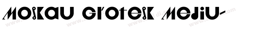 Moskau Grotesk Mediu字体转换